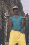 Sabino with two nice barracudas on Caroco ilheu